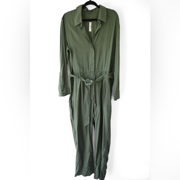 Madewell Relaxed Tie Front Wide Leg Jumpsuit - Picture 6 of 8